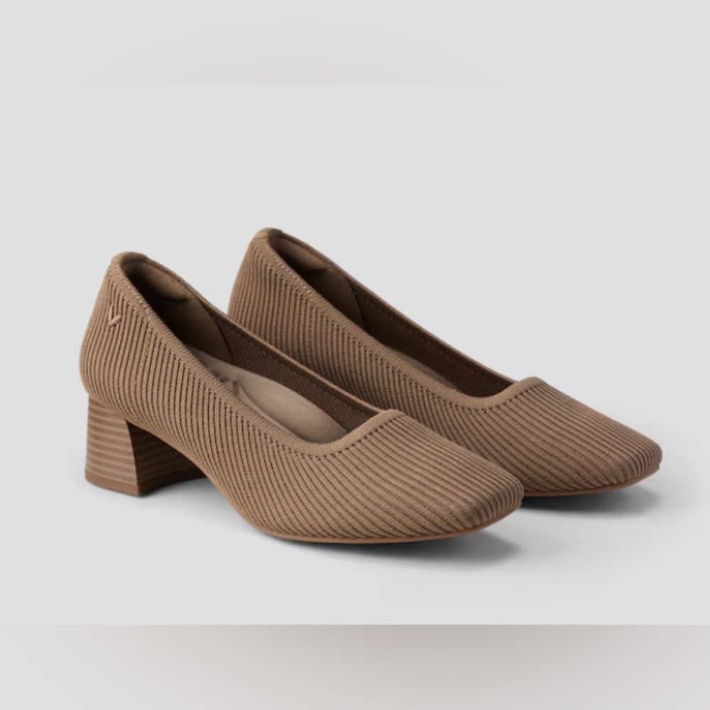 New! Womens Vivaia Square-Toe Chunky Heels (Melody Pro) espresso 42 US 10.5